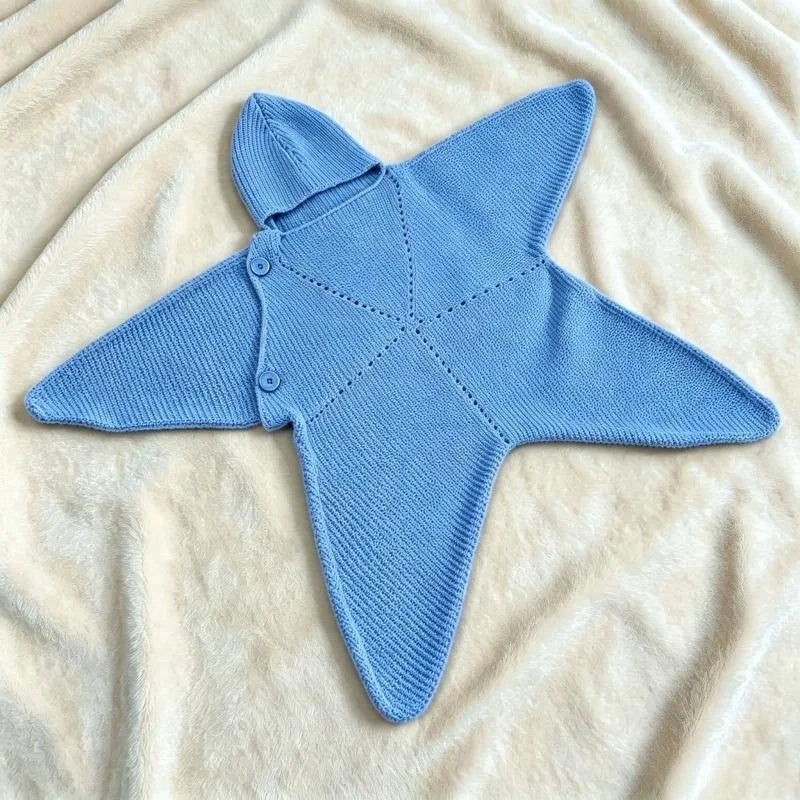 Crocheted Starfish Baby Romper