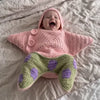 Crocheted Starfish Baby Romper