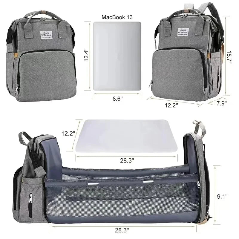 Portable Folding Diaper Backpack