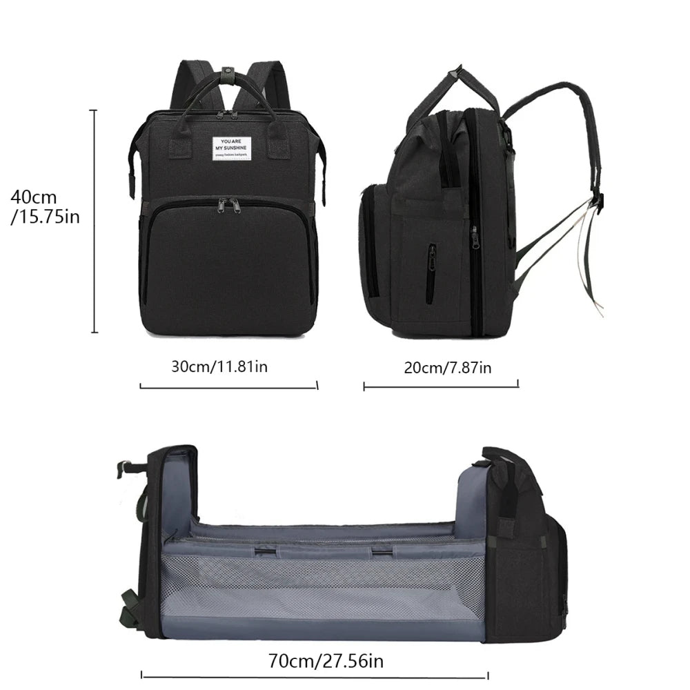 Portable Folding Diaper Backpack