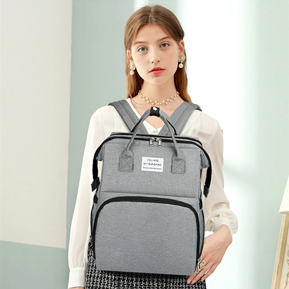 Portable Folding Diaper Backpack