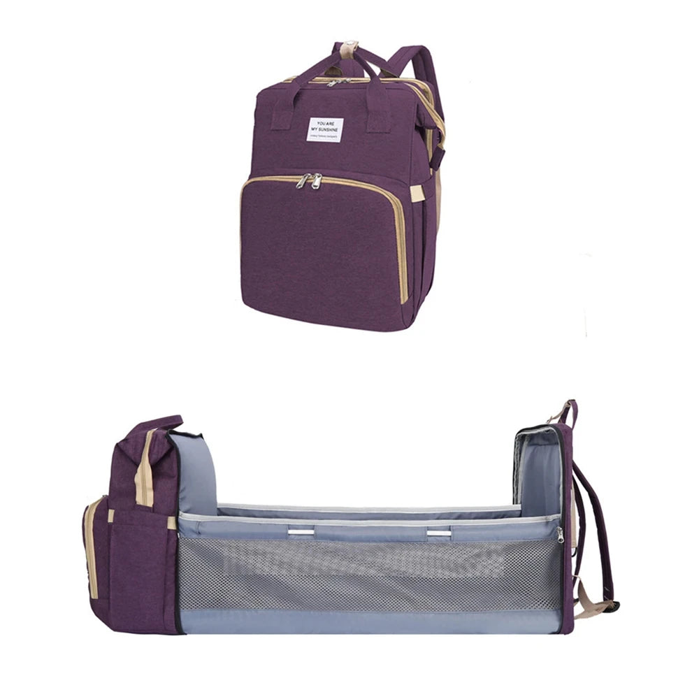 Portable Folding Diaper Backpack