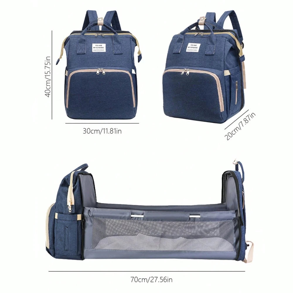 Portable Folding Diaper Backpack