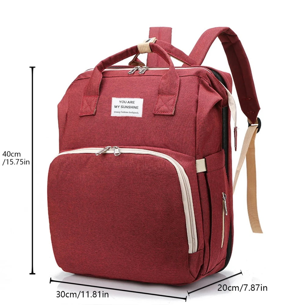 Portable Folding Diaper Backpack