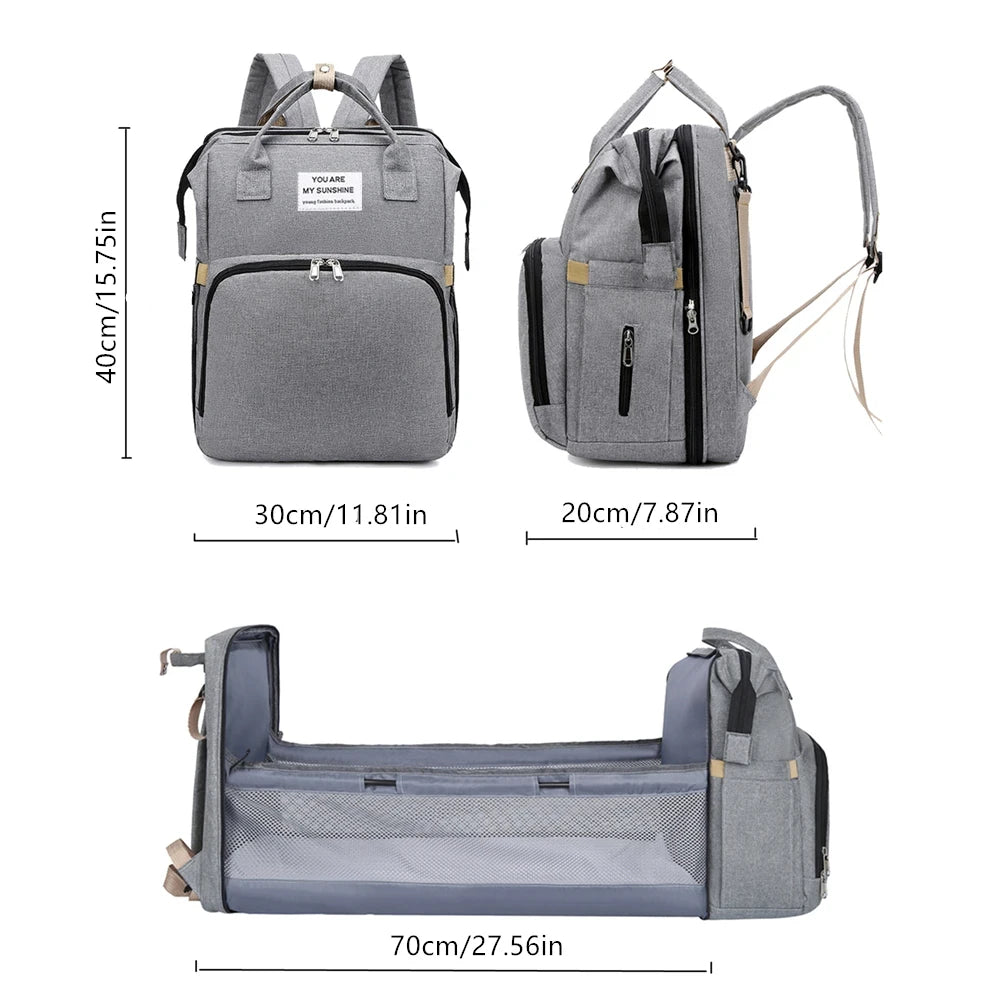 Portable Folding Diaper Backpack