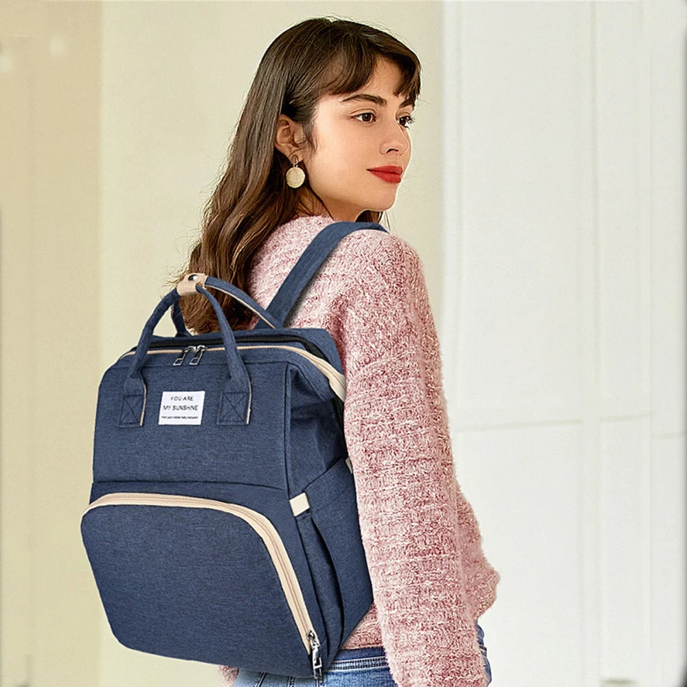 Portable Folding Diaper Backpack